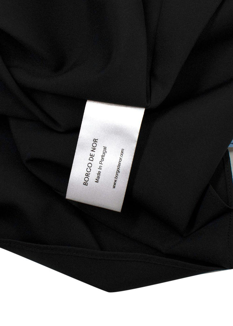Borgo De Nor Jardin Black Astrea Crepe Maxi Dress