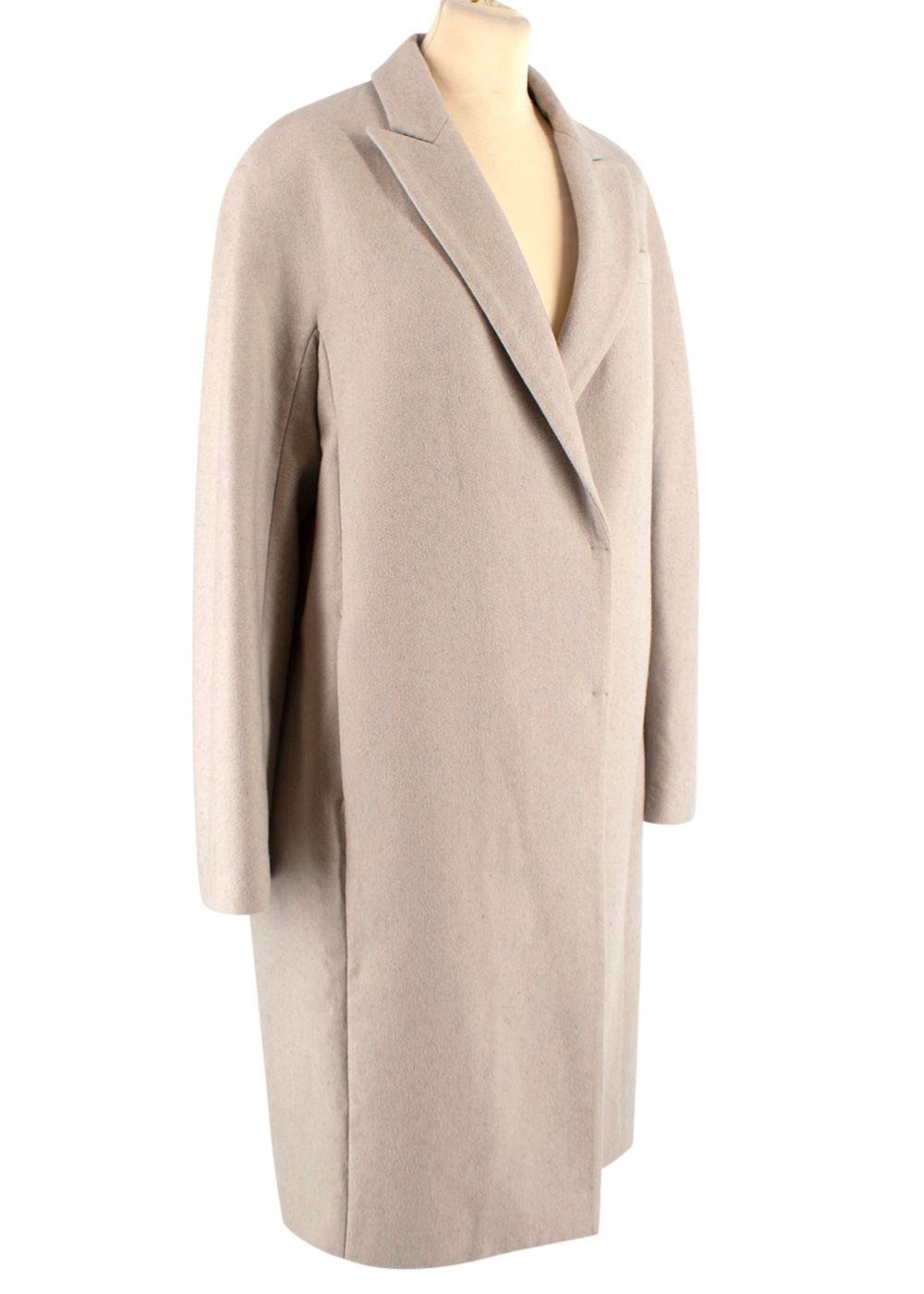 Brunello Cucinelli Beige Cashmere Duster Coat