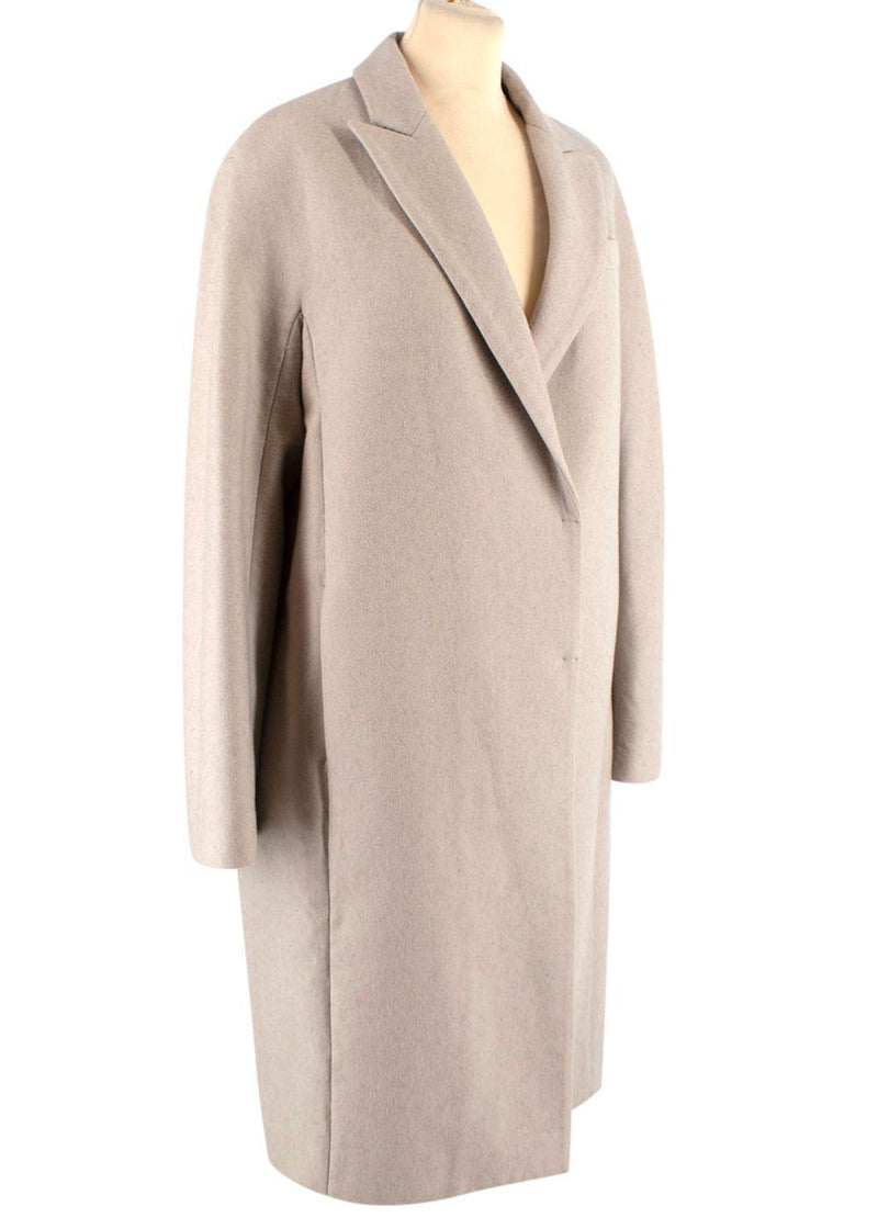 Brunello Cucinelli Beige Cashmere Duster Coat