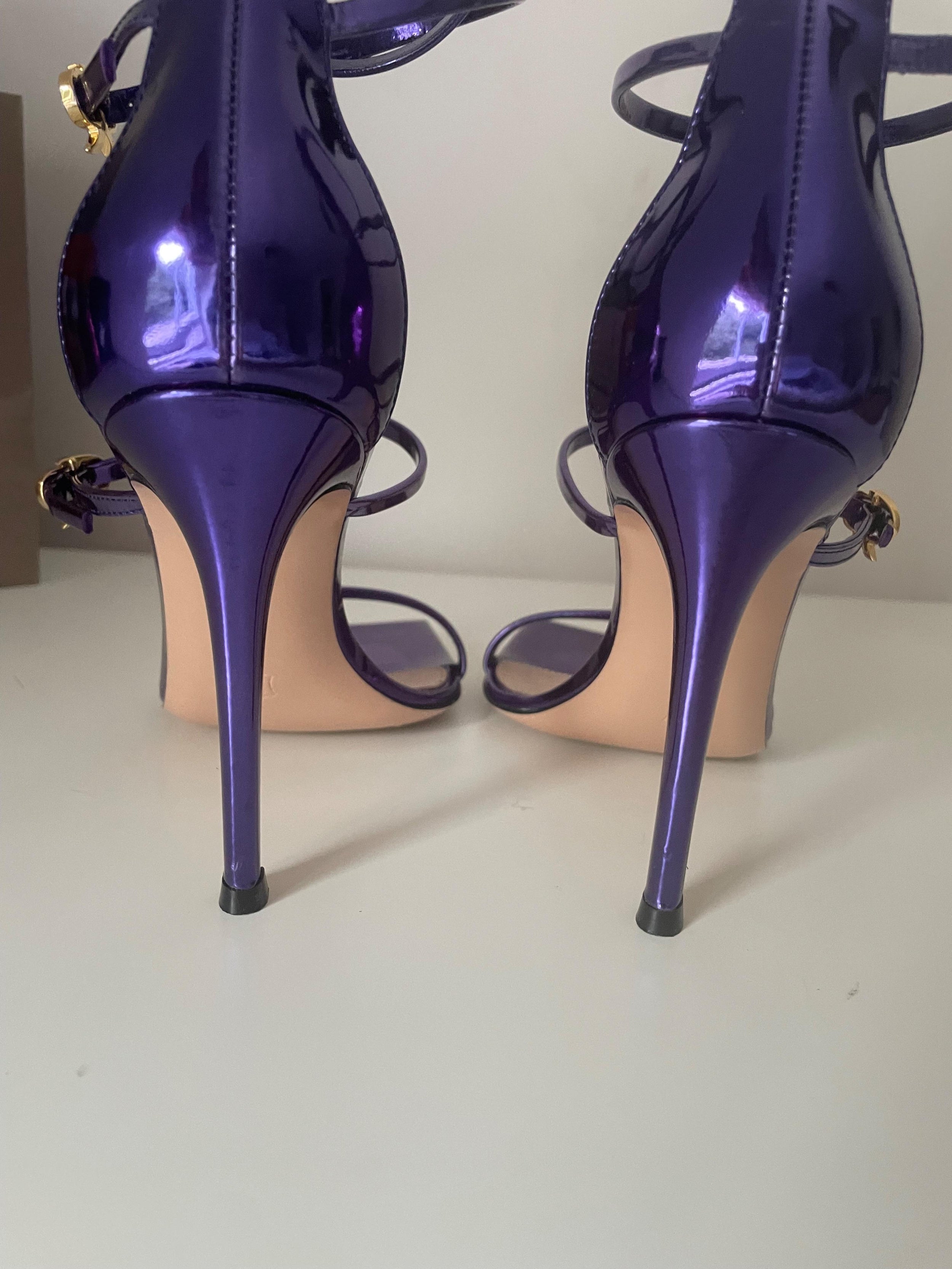 Purple Ribbon Uptown Sandals