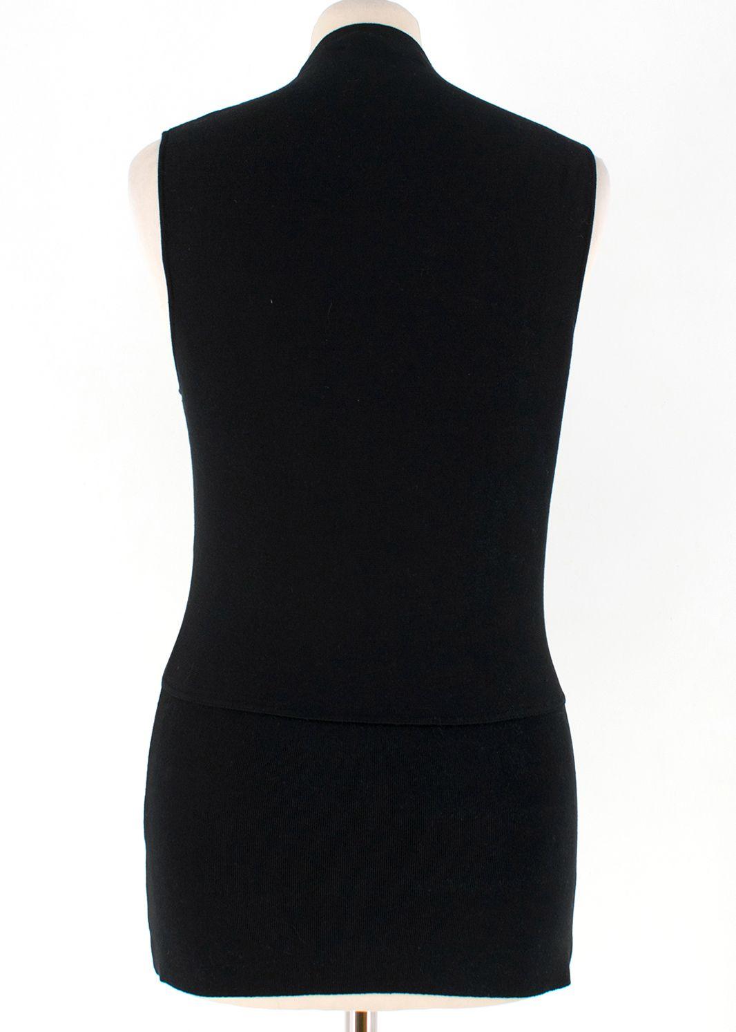 Alexander Wang Black Cut-out Sleeveless Top