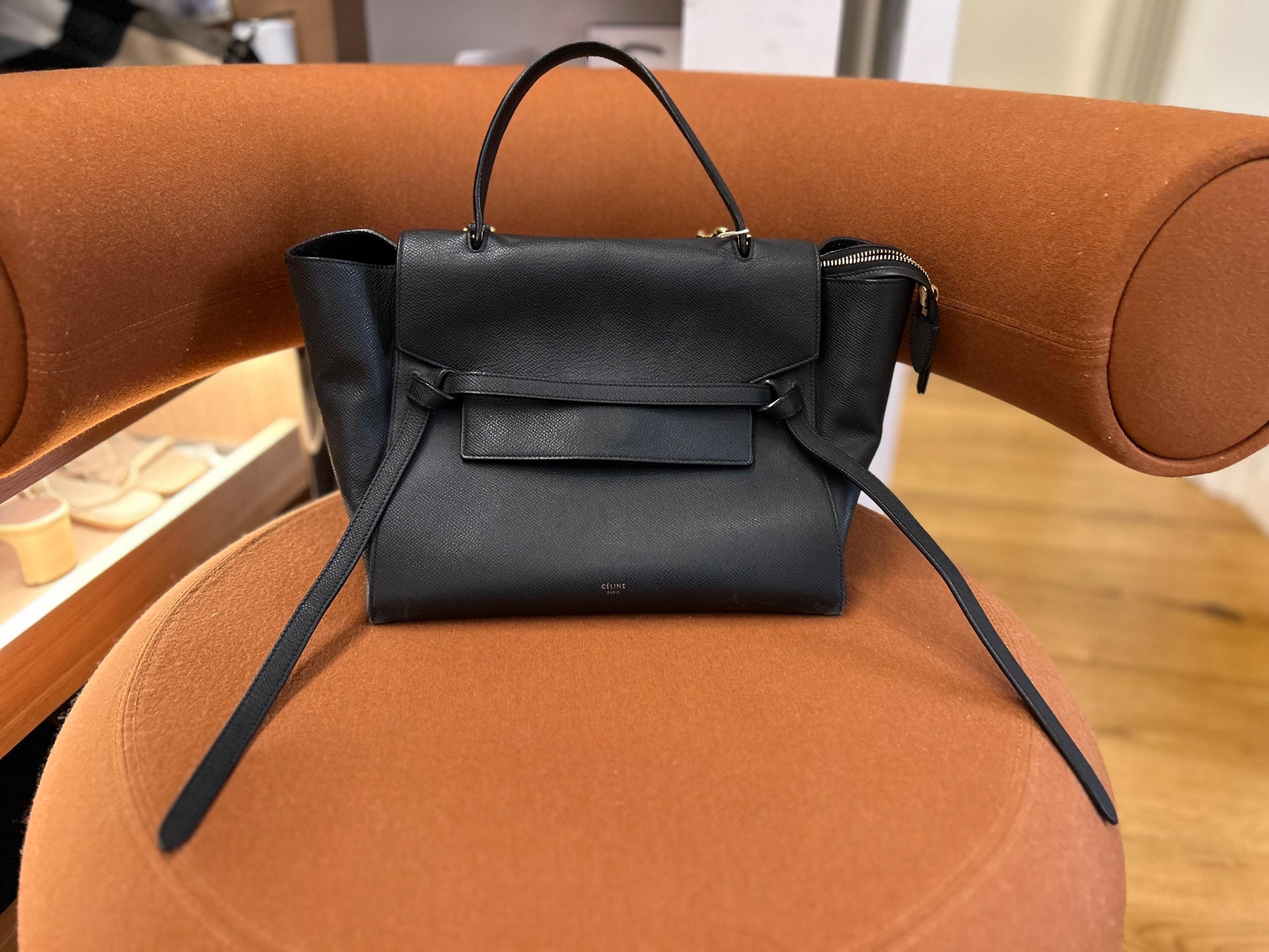 Celine Black Mini Belt Bag