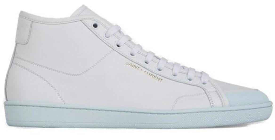 Saint Laurent White Donna High Top Sneakers