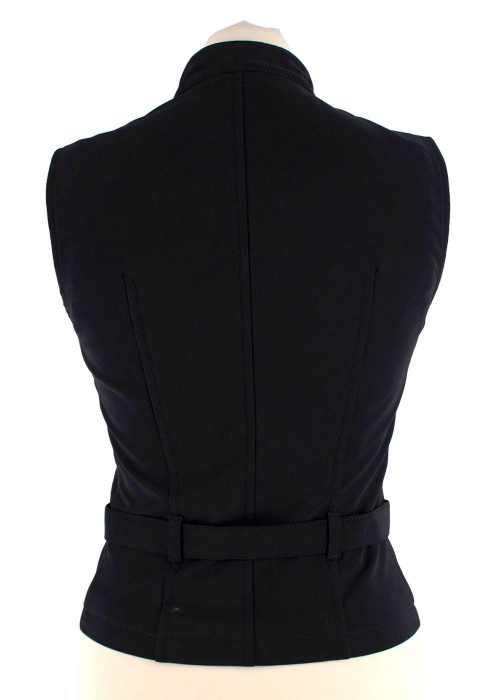 Prada Black Belted Utility Vest