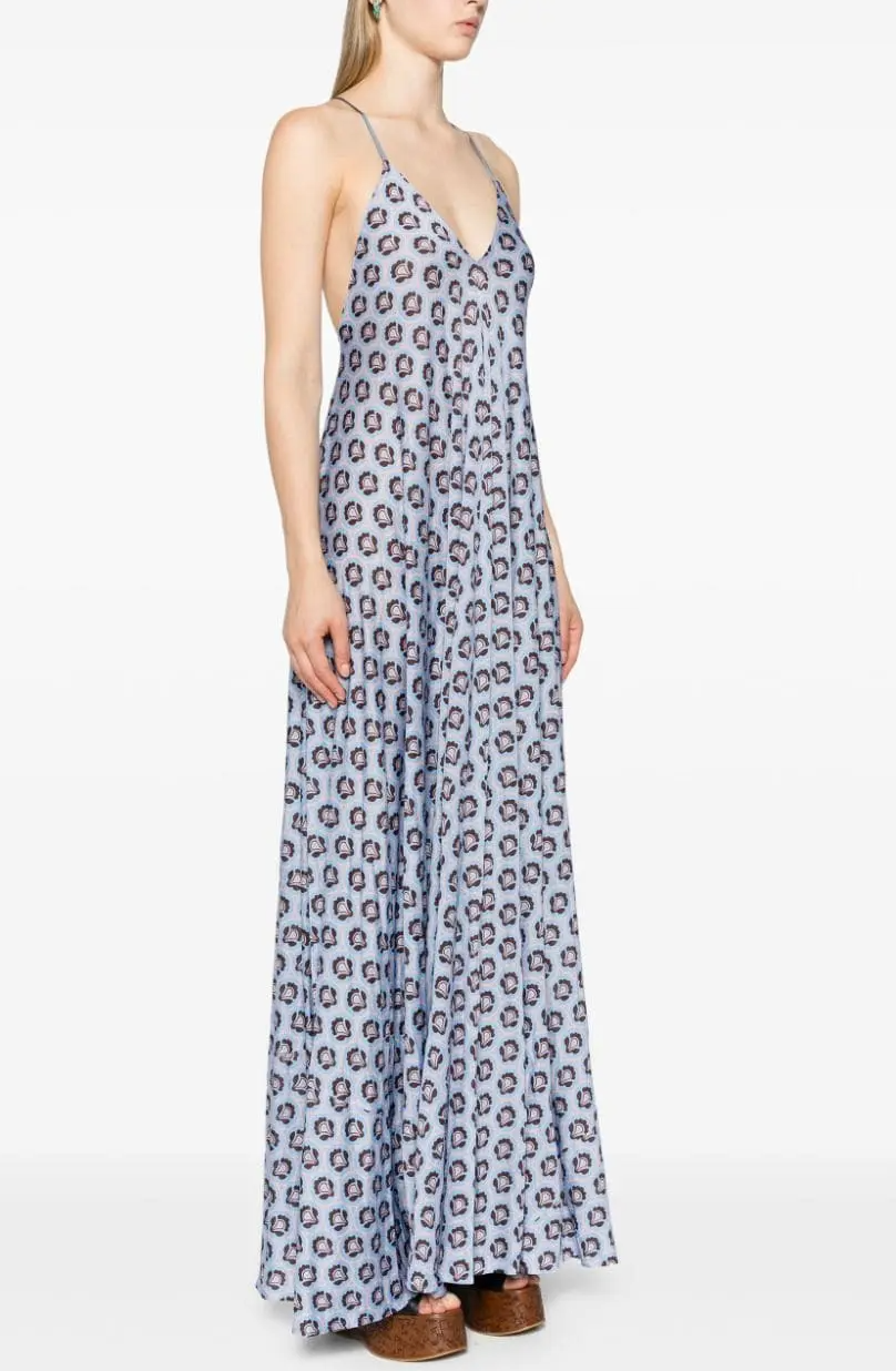 Etro Floral-Print Maxi Dress