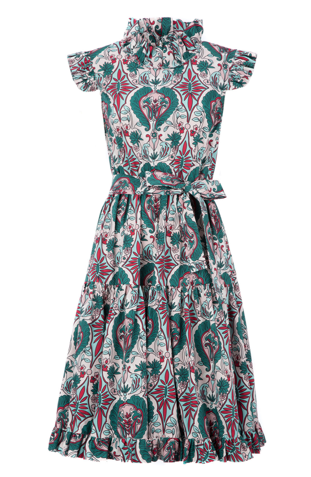 Short & Sassy Cotton Poplin Ruffle Dress