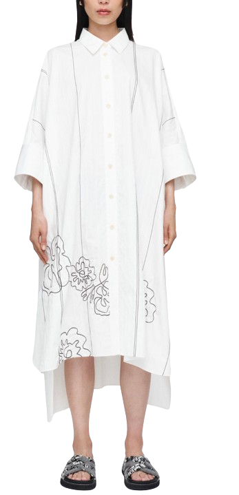Joseph White Dania Shirt Dress