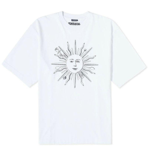 Jacquemus Sun Print White Cotton T-Shirt