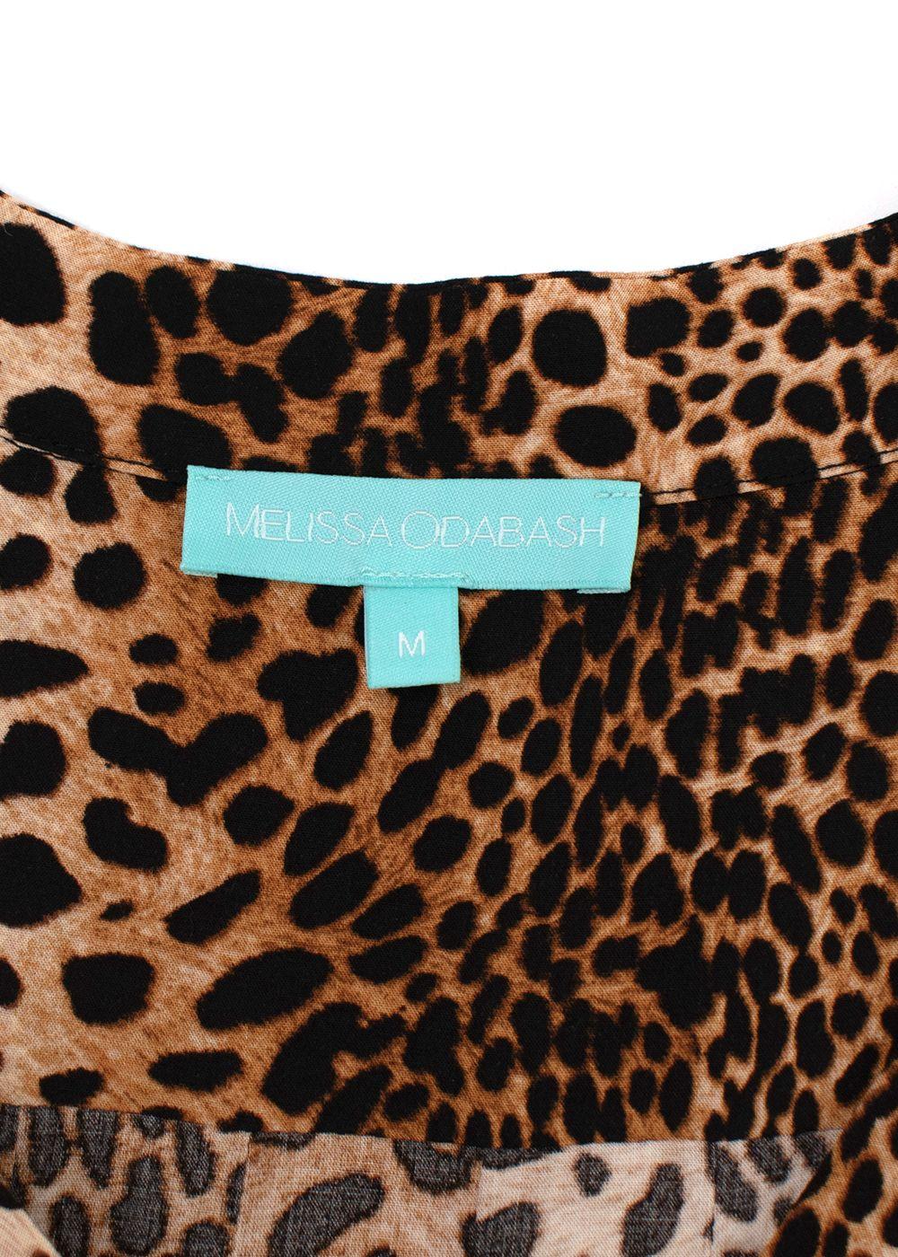Melissa Odabash Leopard Print Maxi Dress