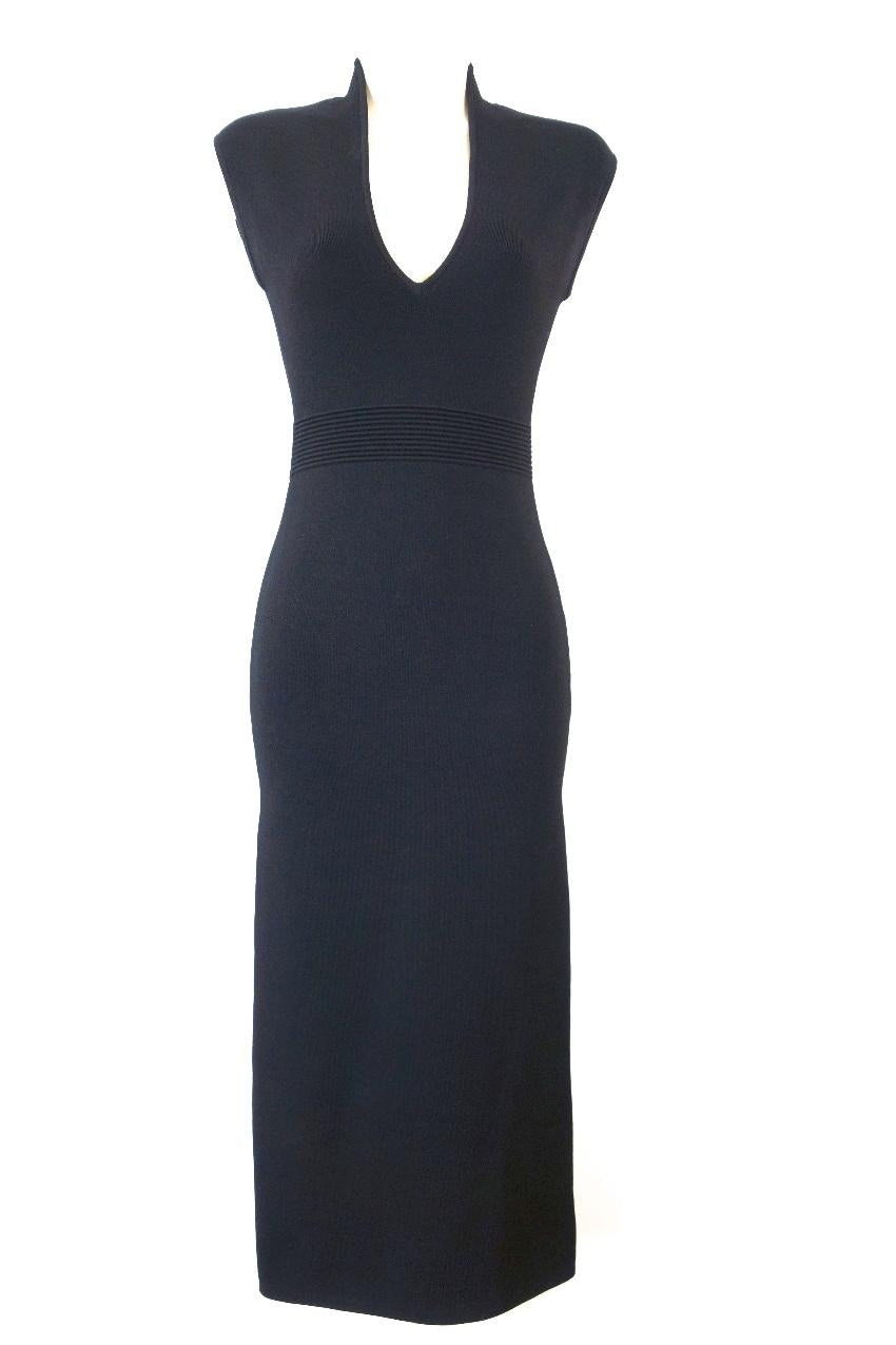 Michael Michael Kors Ribbed Knit Midi Dress
