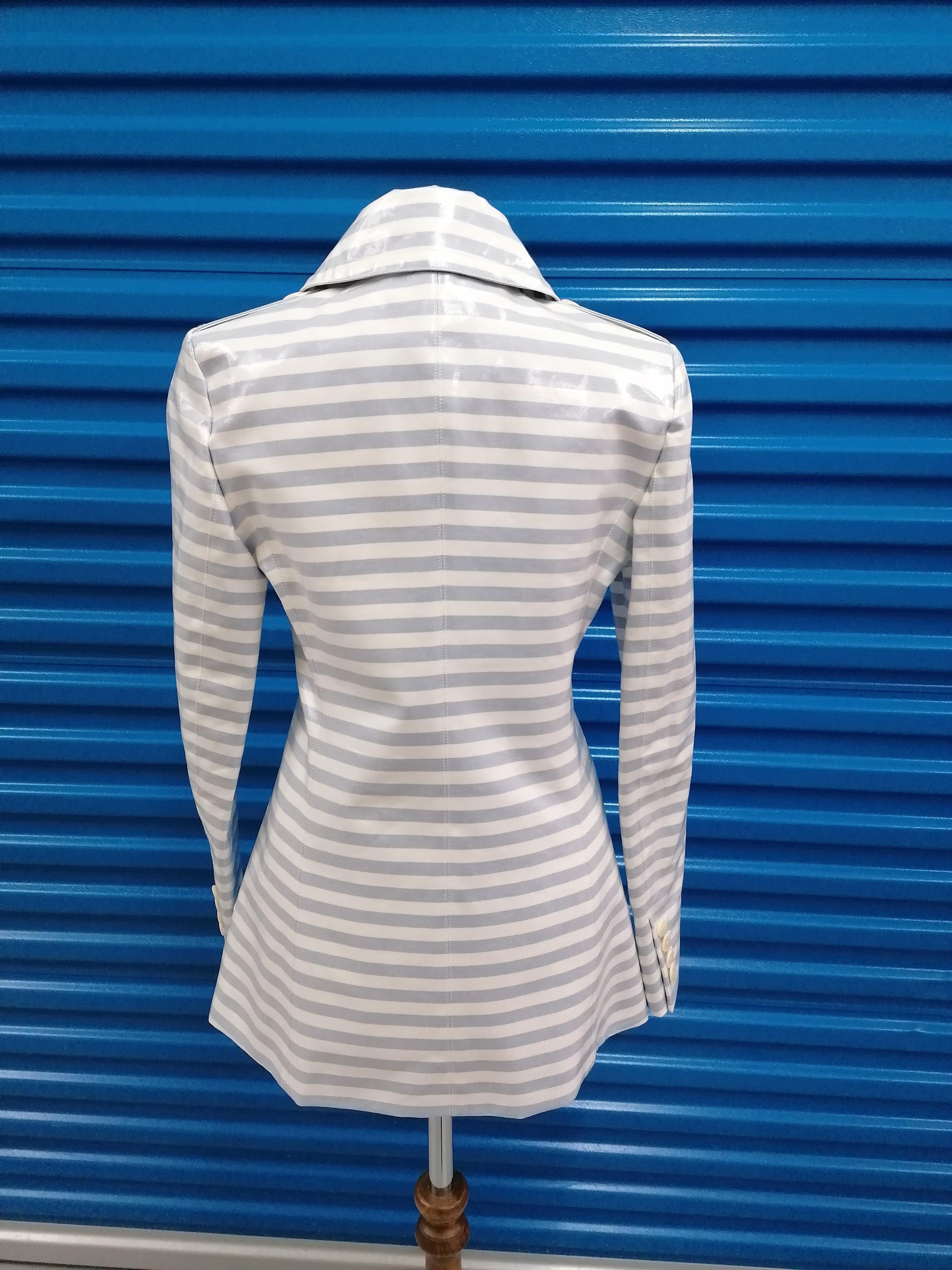 Max Mara Sfilata Striped Double Breasted Coat