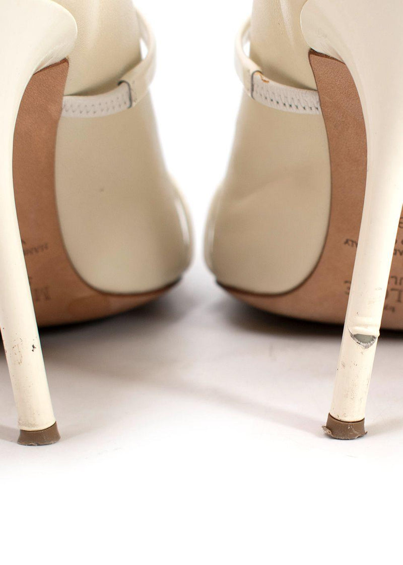 Malone Souliers Cream Maureen Stiletto Mules