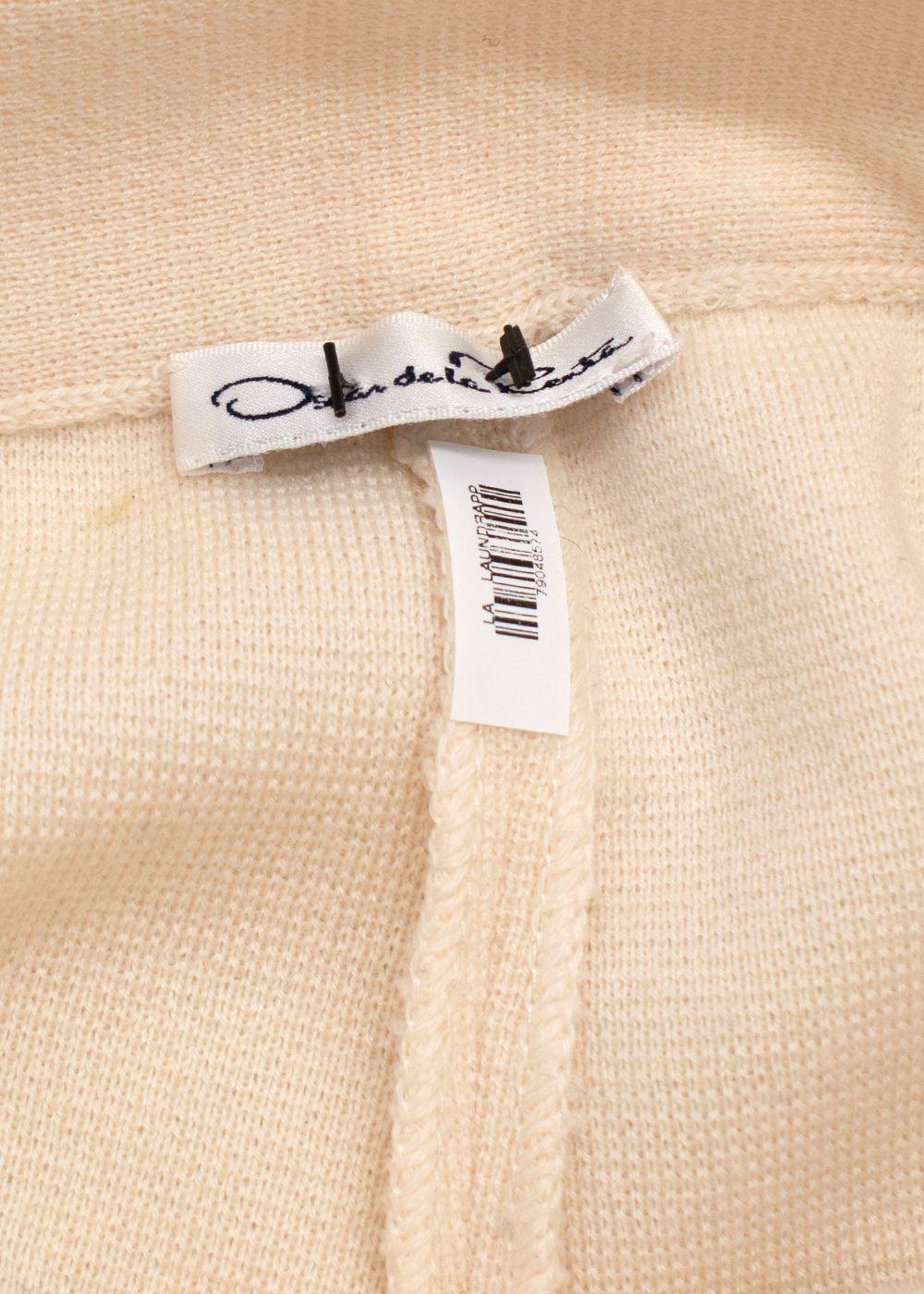 Oscar De La Renta Beige Knit Trousers