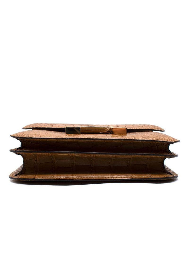 Hermes Constance 18 in Matte Alligator with Gold Hardware