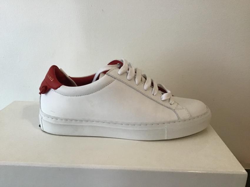 Givenchy White & Red Urban Street Sneakers