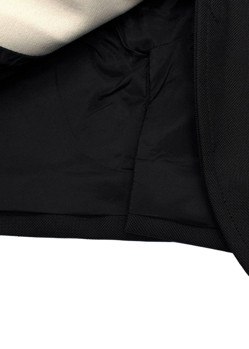 Balenciaga Black Contrast Trim Waistcoat