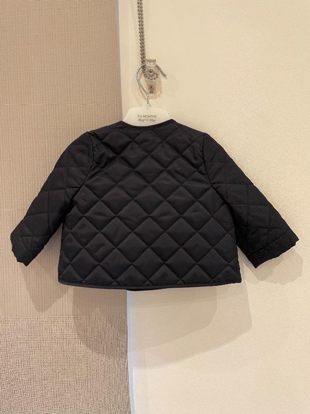 Burberry kids navy quilted jacket