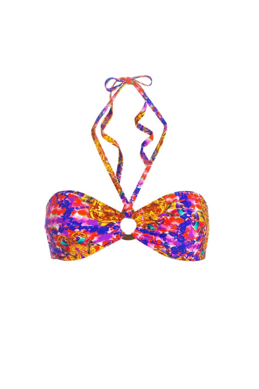 Couture Bali Print Bandeau Bikini