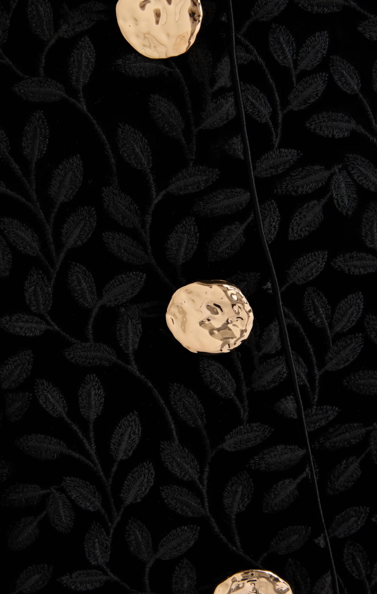 Saloni Mika Embroidered Velvet Mini Dress