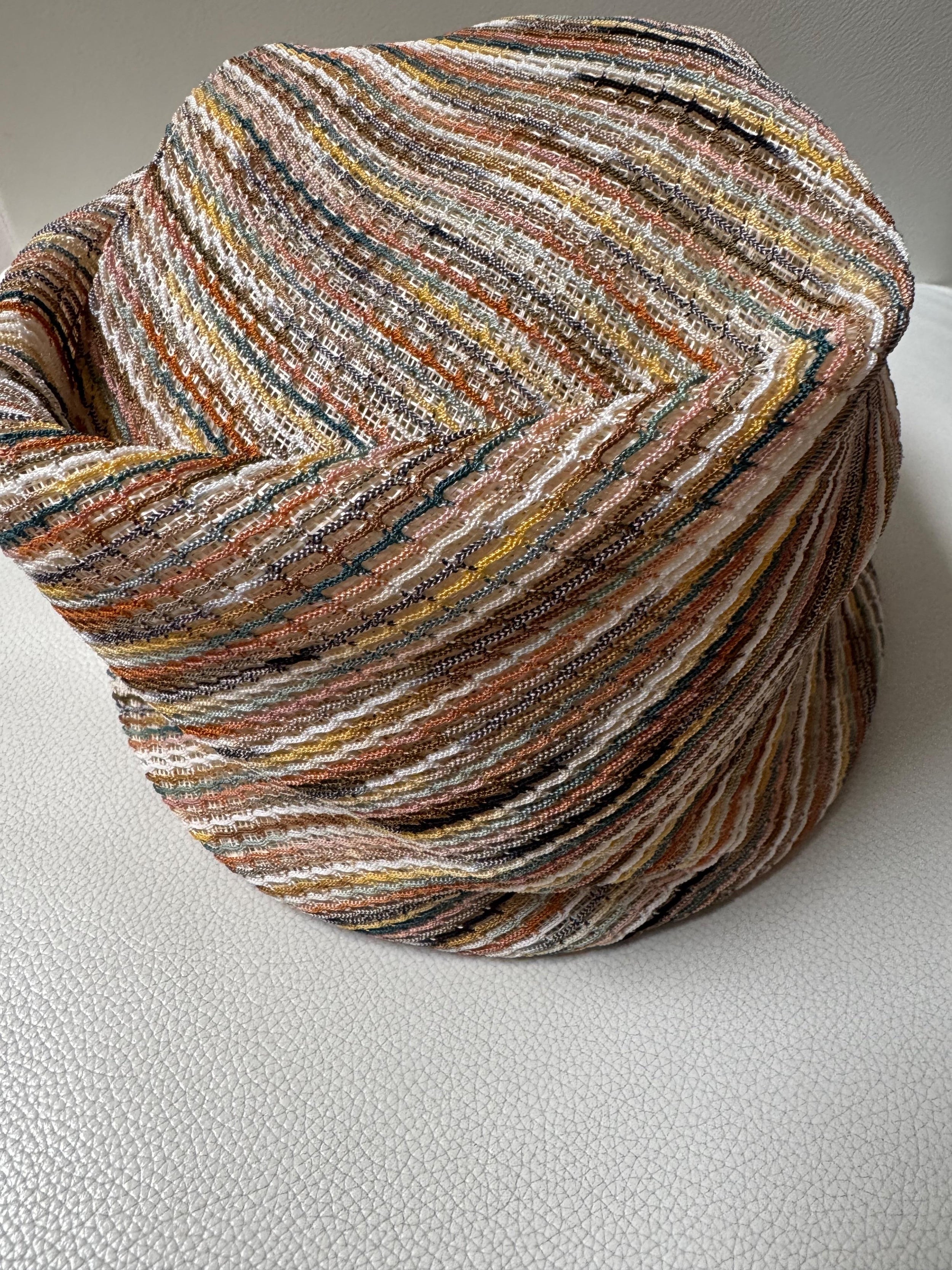 Missoni Beige Straw Turban