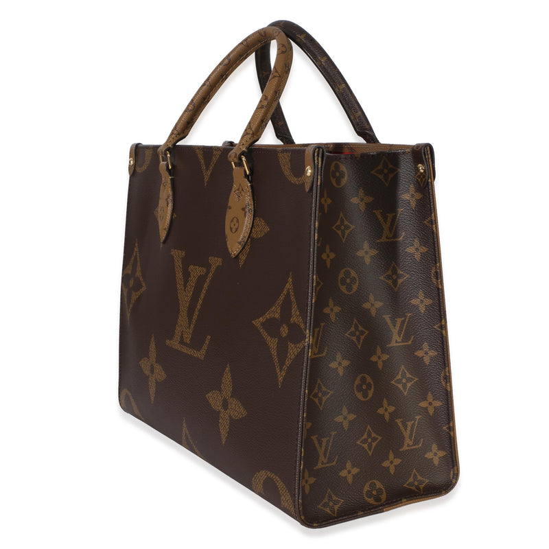 Louis Vuitton Coated Canvas Monogram Reverse  Onthego MM