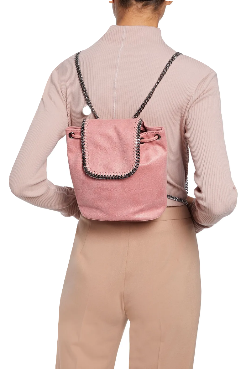 Stella McCartney Pink Faux Leather Falabella Backpack