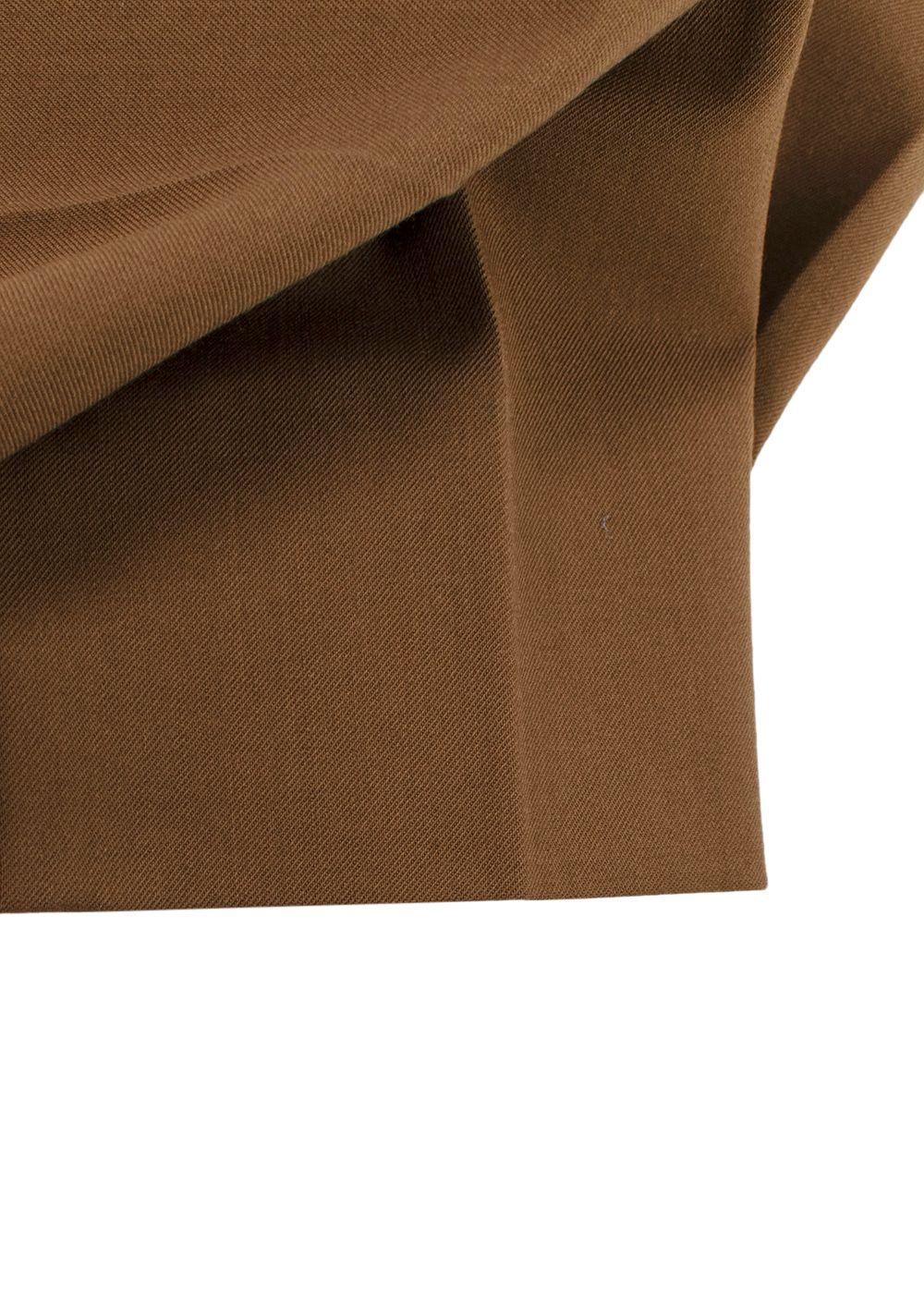 Dolce & Gabbana Brown High Waisted Tailored Trousers