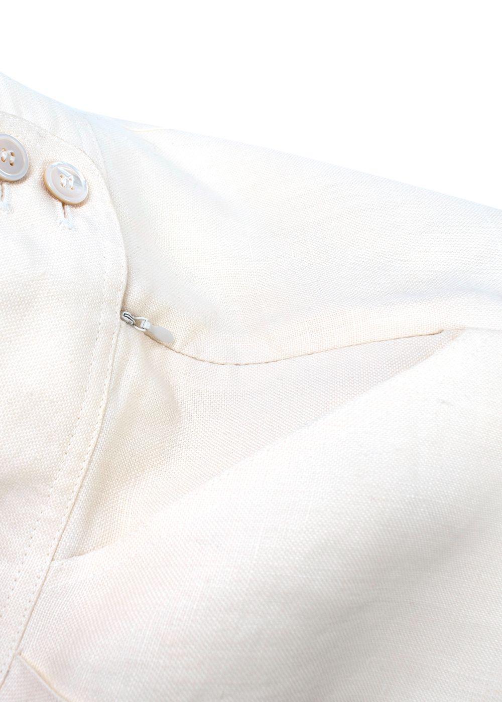 Matthew Williamson Cream Linen Shorts