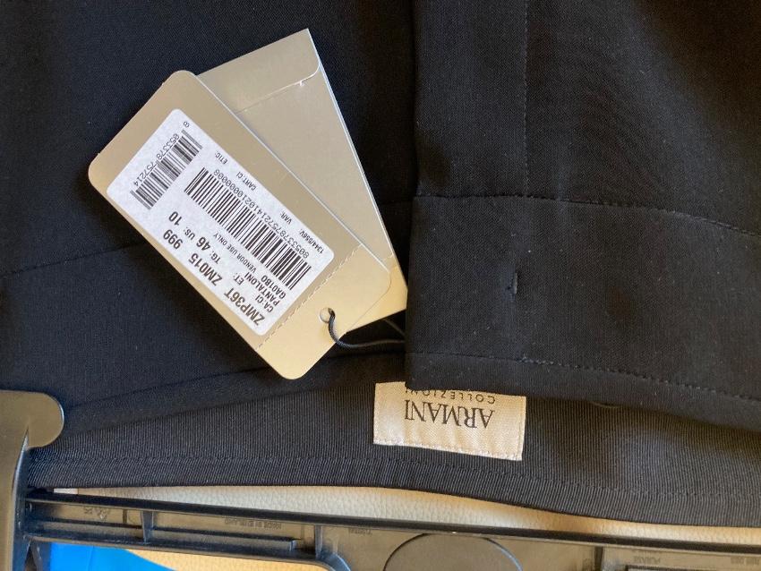 Armani Collezioni Black Tailored Pants