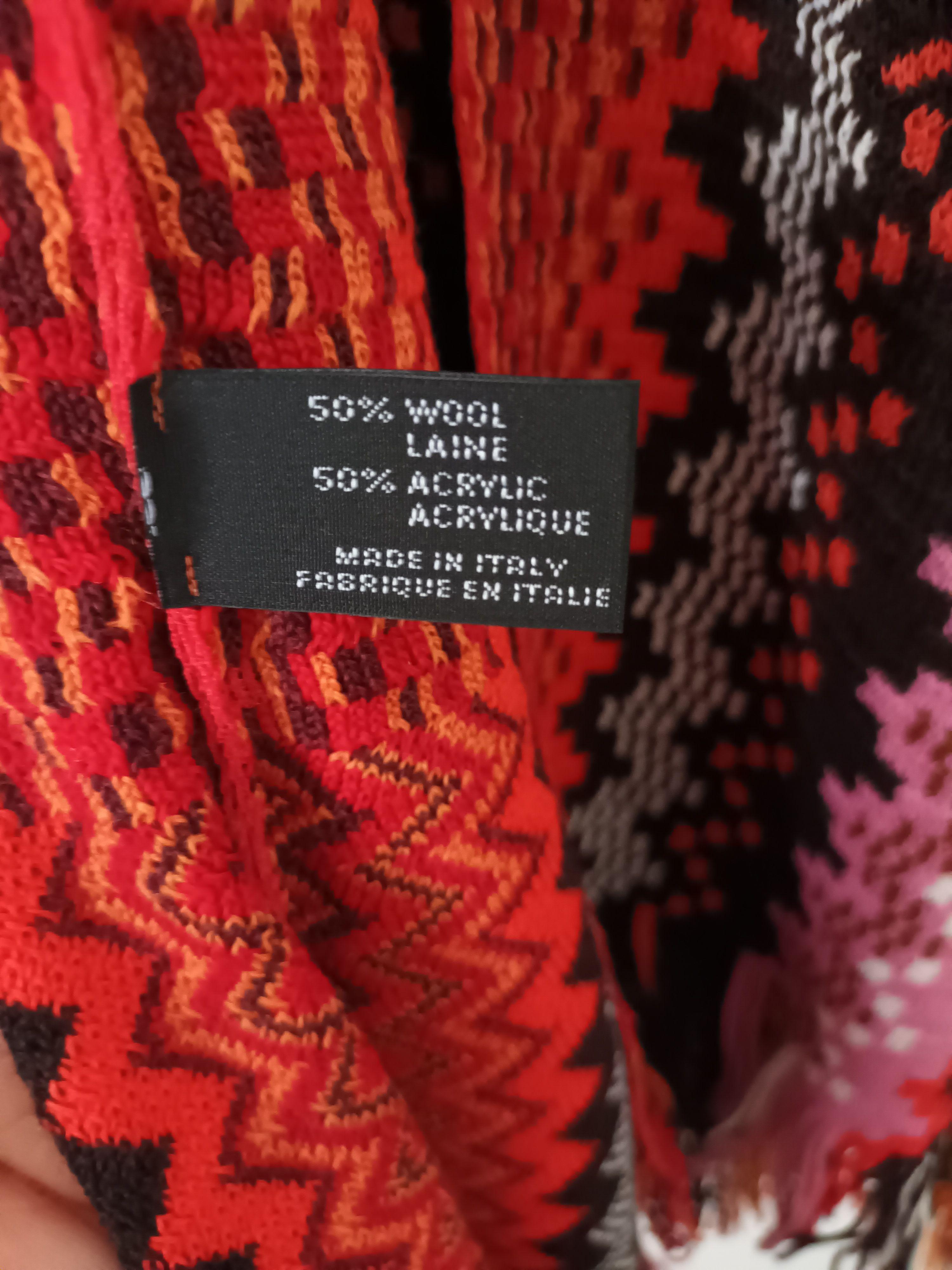Missoni Multicoloured Wool Blend Poncho