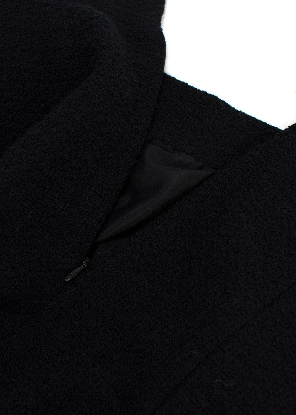 Black Tweed Pencil Skirt
