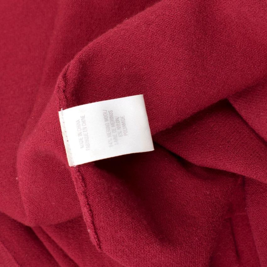 Theory Red Wool Dress