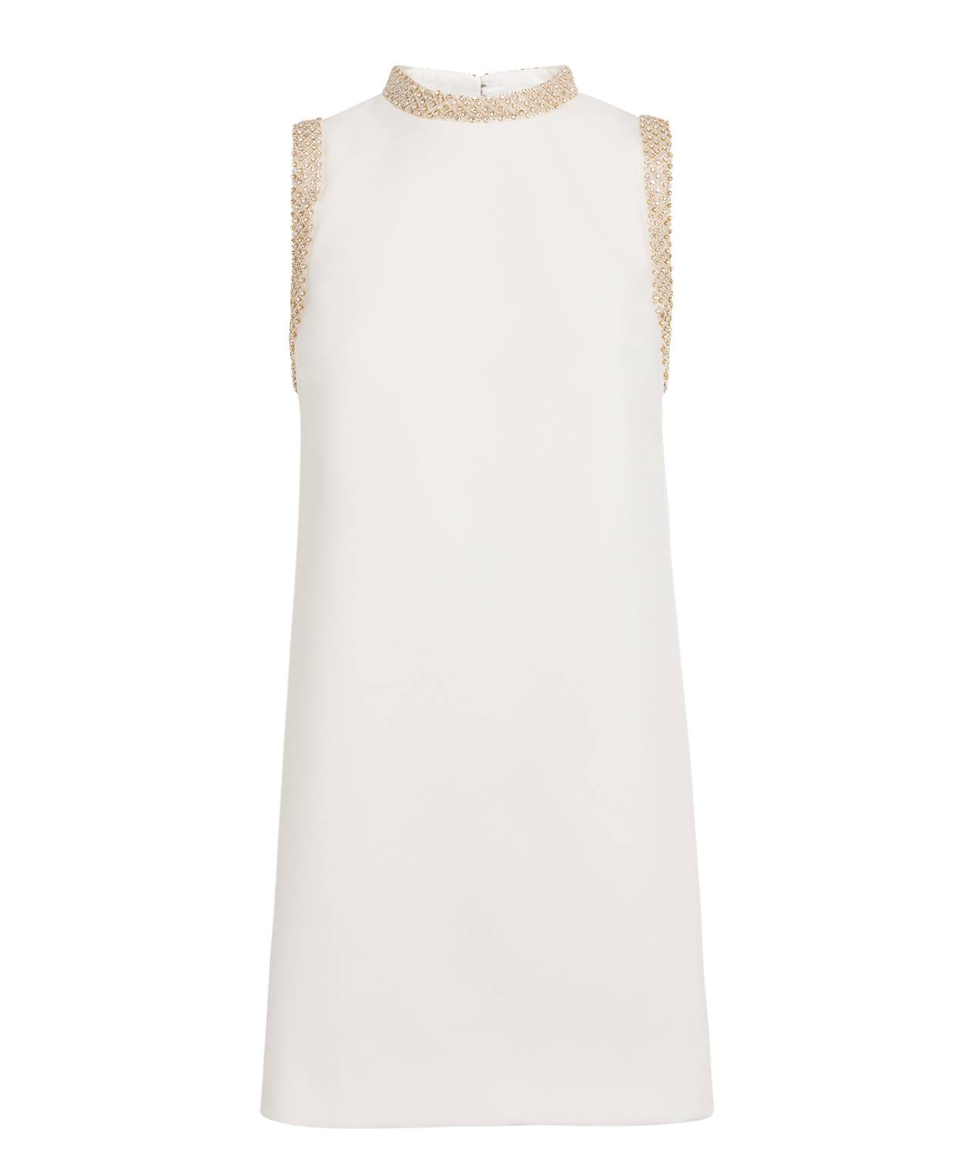 Sandro Short Dress With Rhinestone Trim