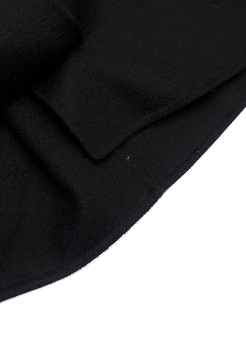 Marni Black Single Breasted Wool Cashmere Coat