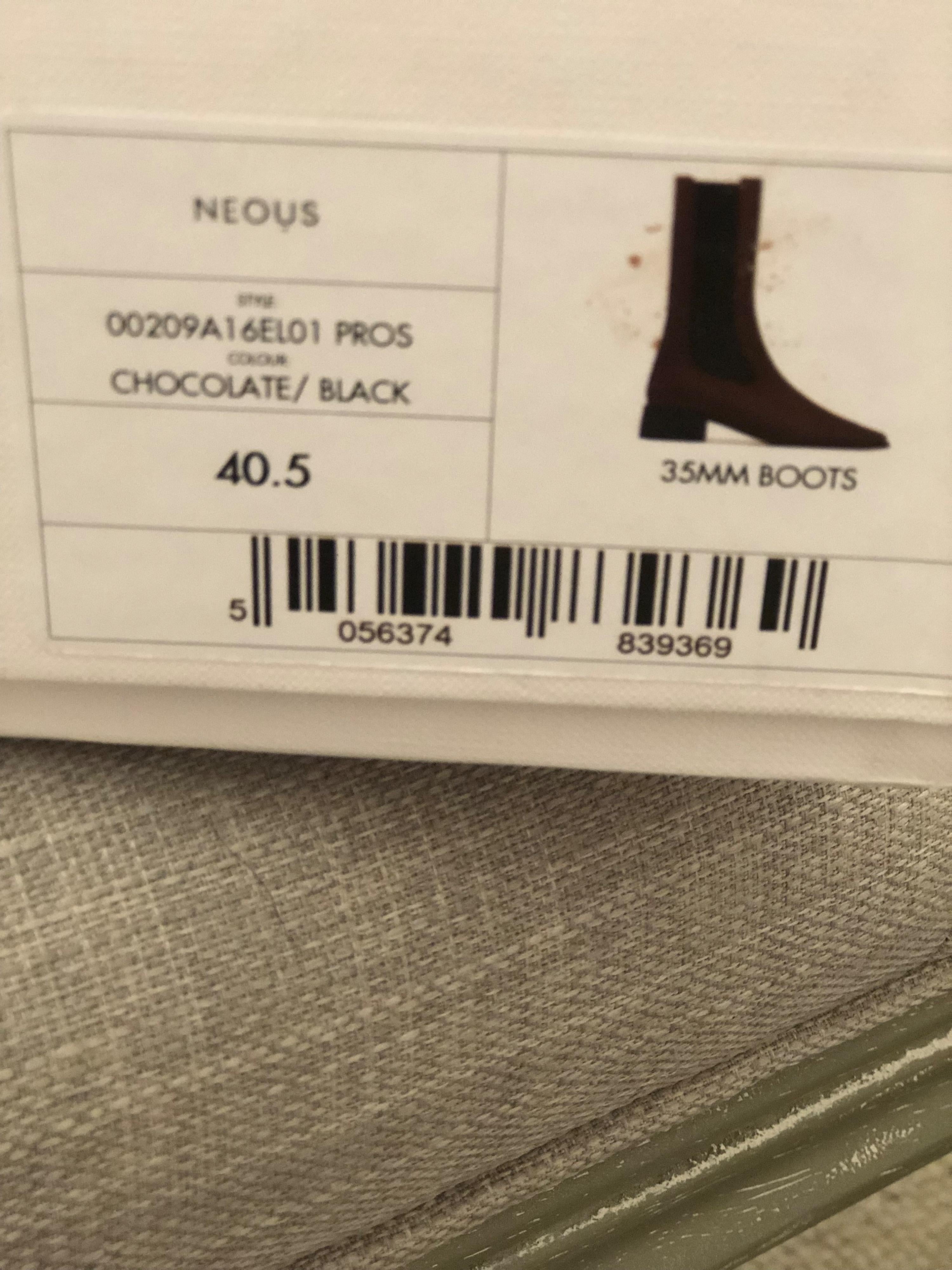 Neous Brown Leather Mid-Length Chelsea Boots