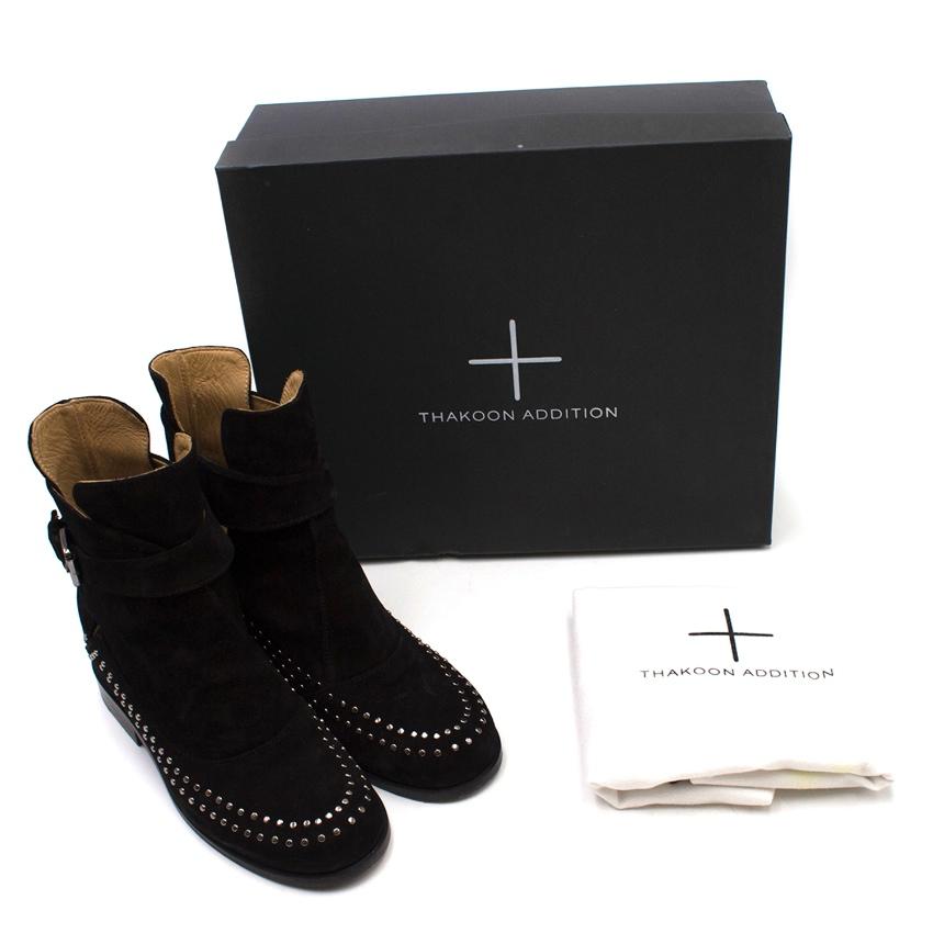 Thakoon Addition Black Suede Studded Fiona2 Boots