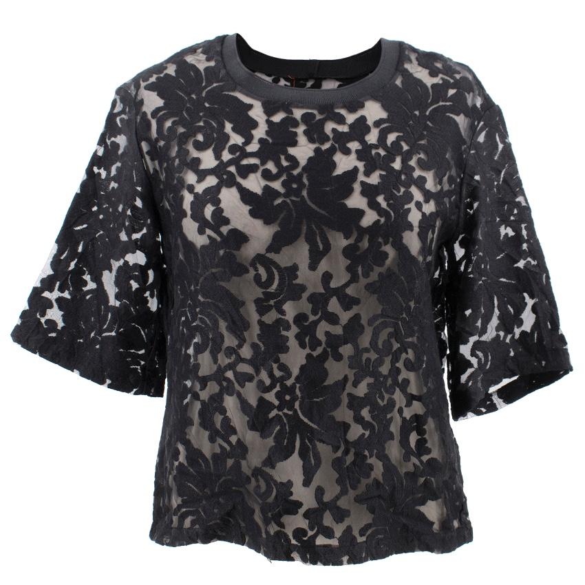 Clover Canyon Black Lace Top