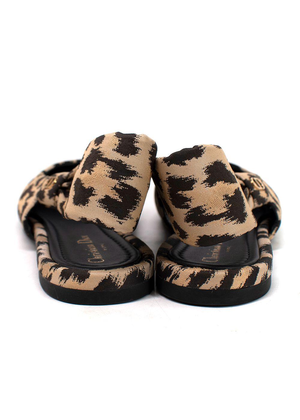 Leopard Print Mizza Slingback Flats