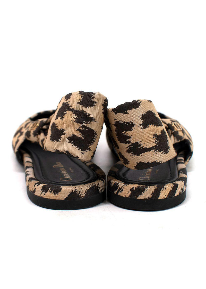 Leopard Print Mizza Slingback Flats