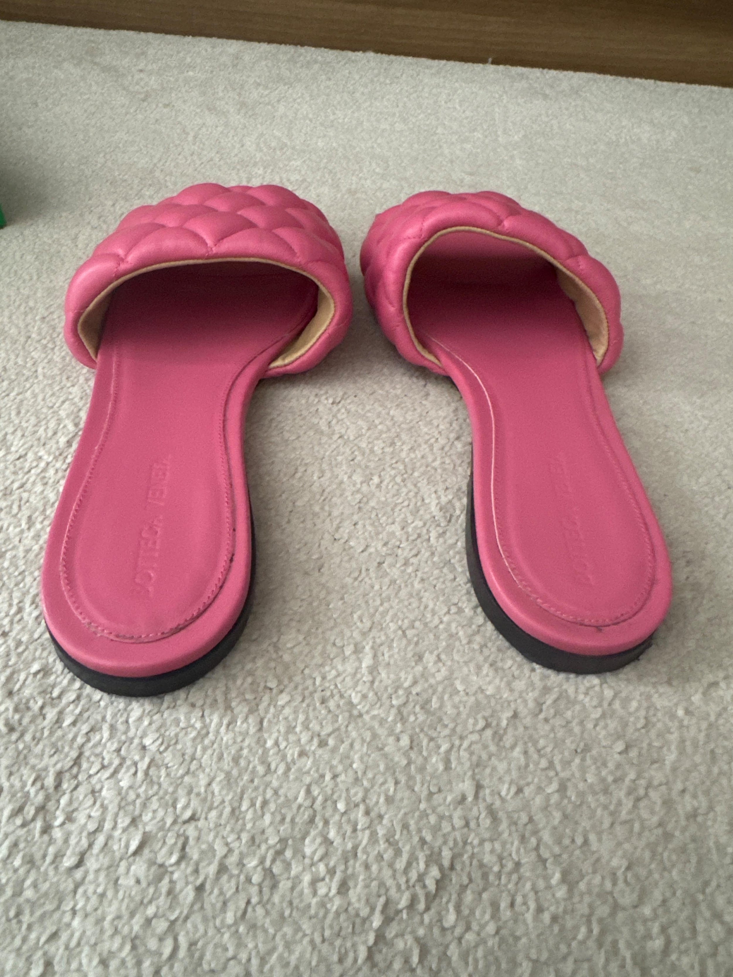 Bottega Veneta Pink Padded Mules