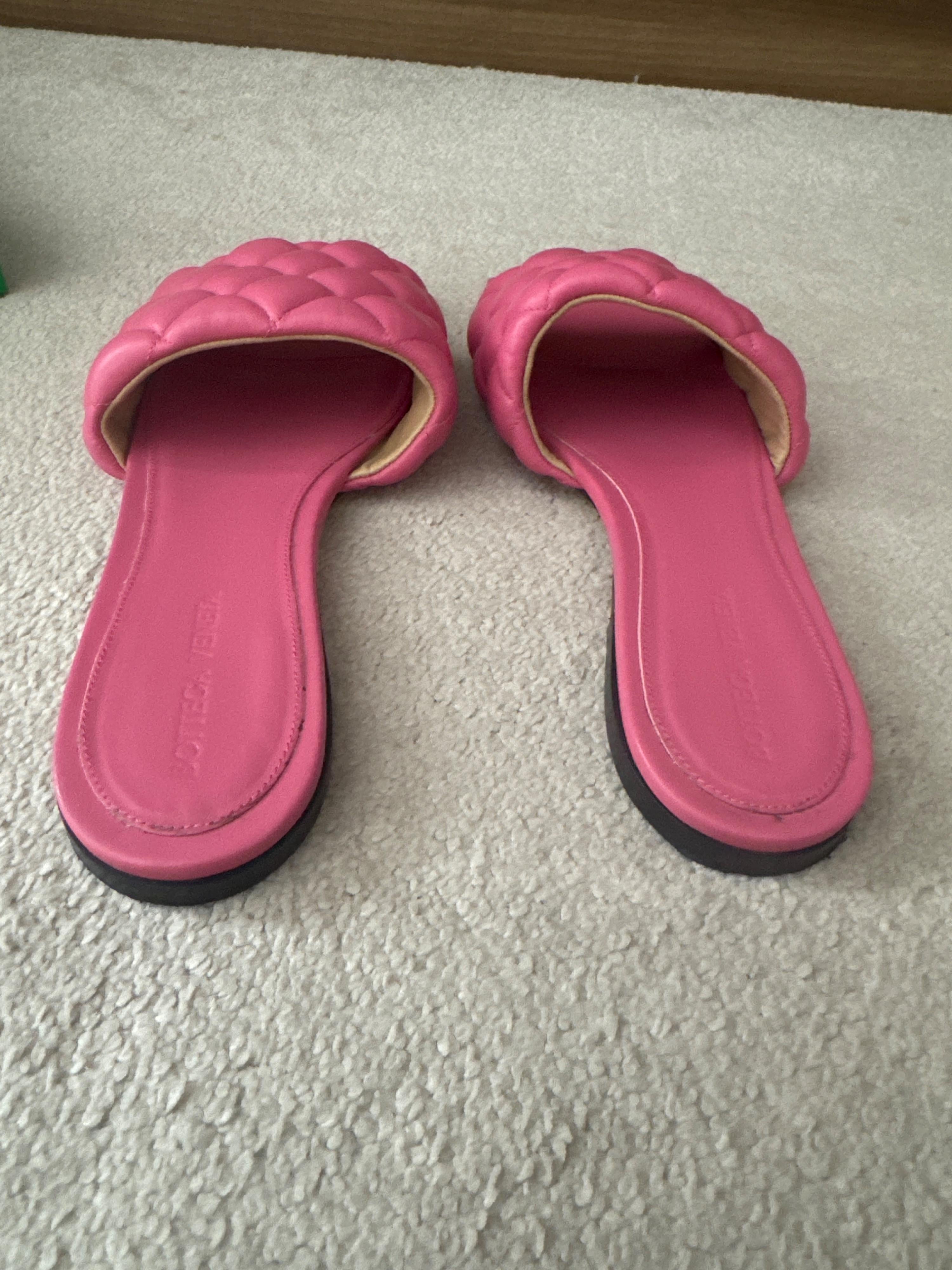 Bottega Veneta Pink Padded Mules