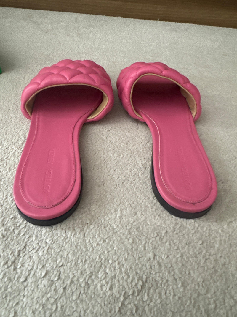 Bottega Veneta Pink Padded Mules