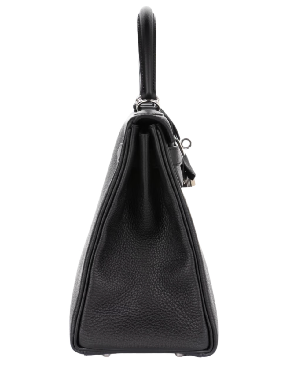 Hermès Kelly 28 Togo Noir Palladium Hardware
