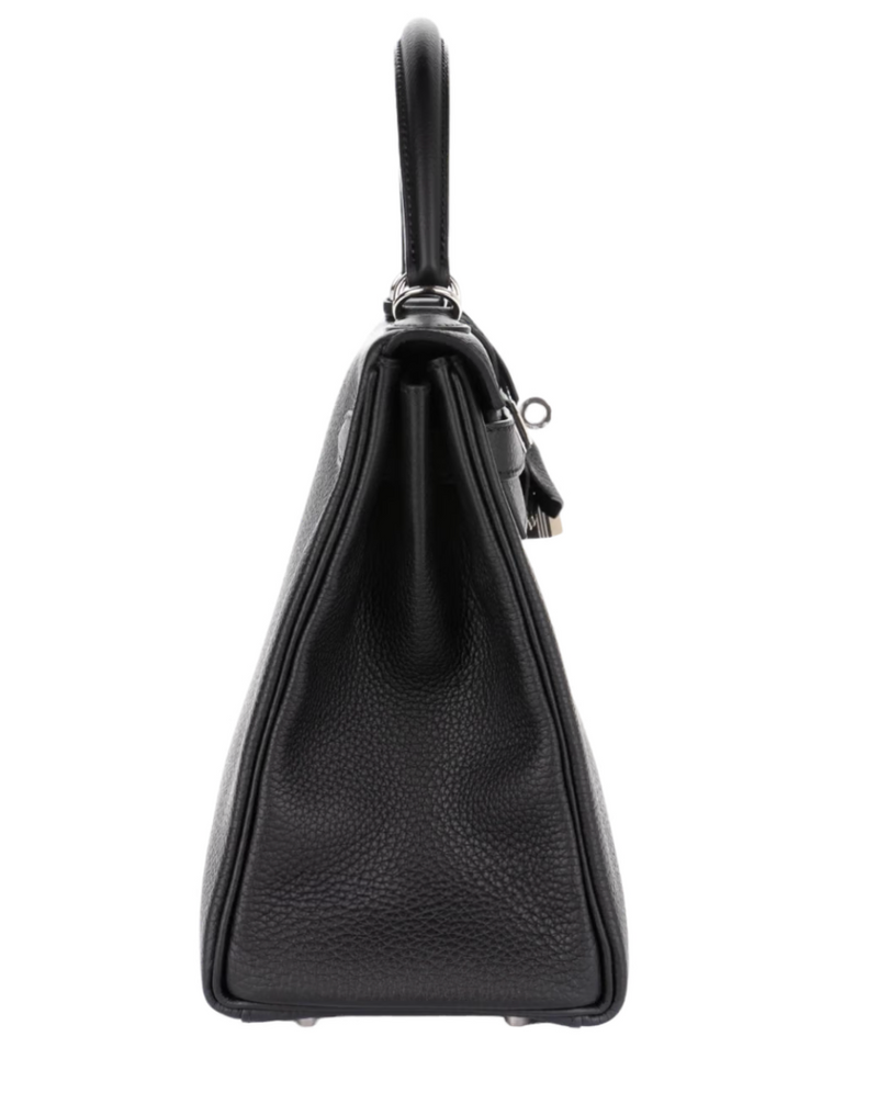 Hermès Kelly 28 Togo Noir Palladium Hardware