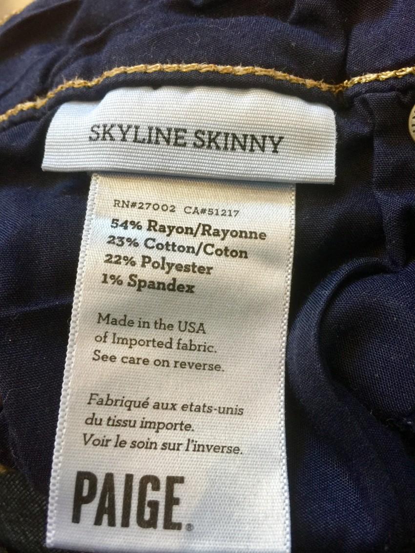 Paige Blue Skyline Skinny Jeans