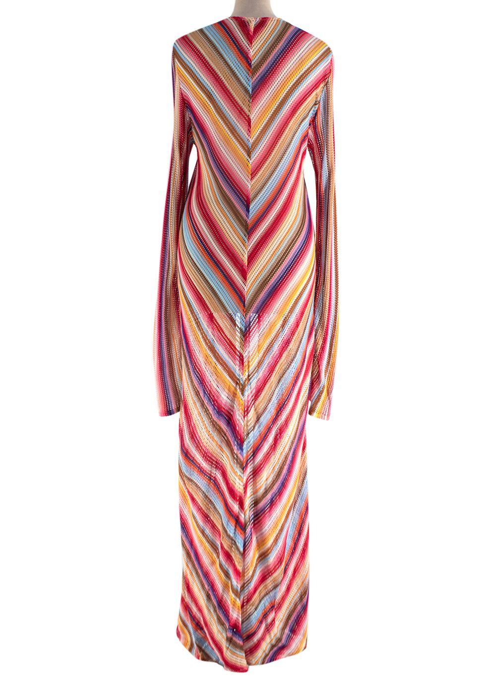 Missoni Crochet Multicoloured Maxi Cover Up Cardigan