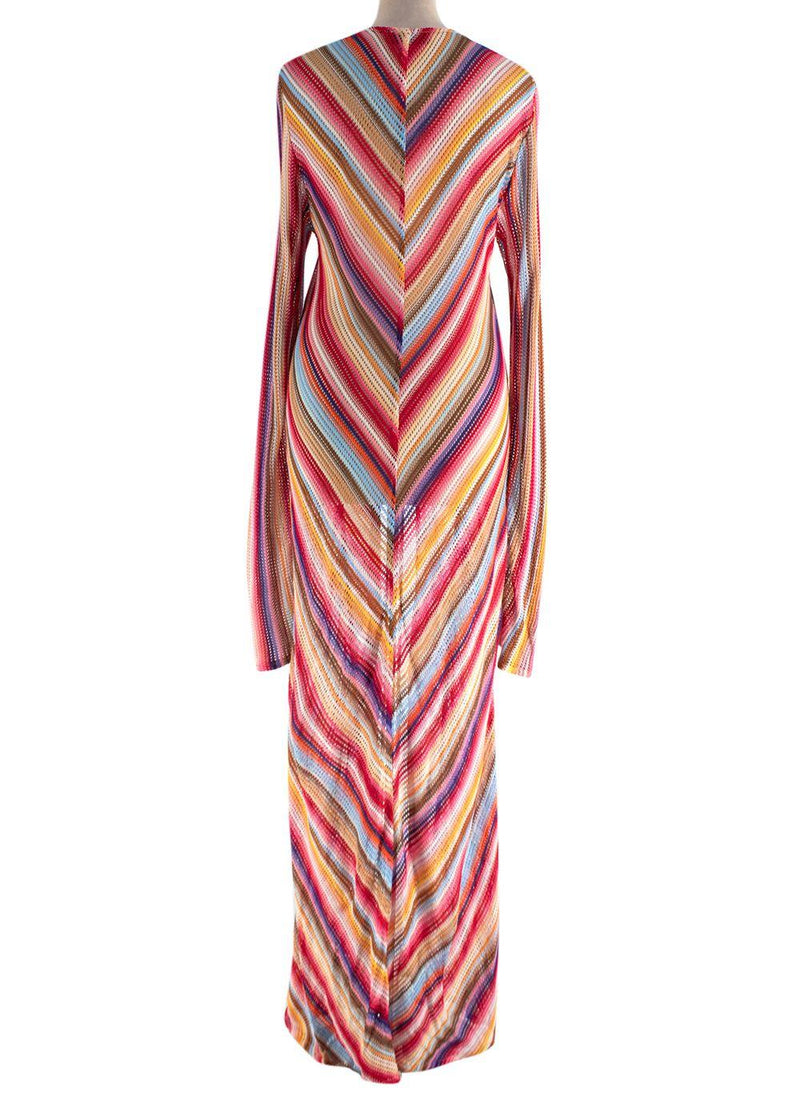 Missoni Crochet Multicoloured Maxi Cover Up Cardigan