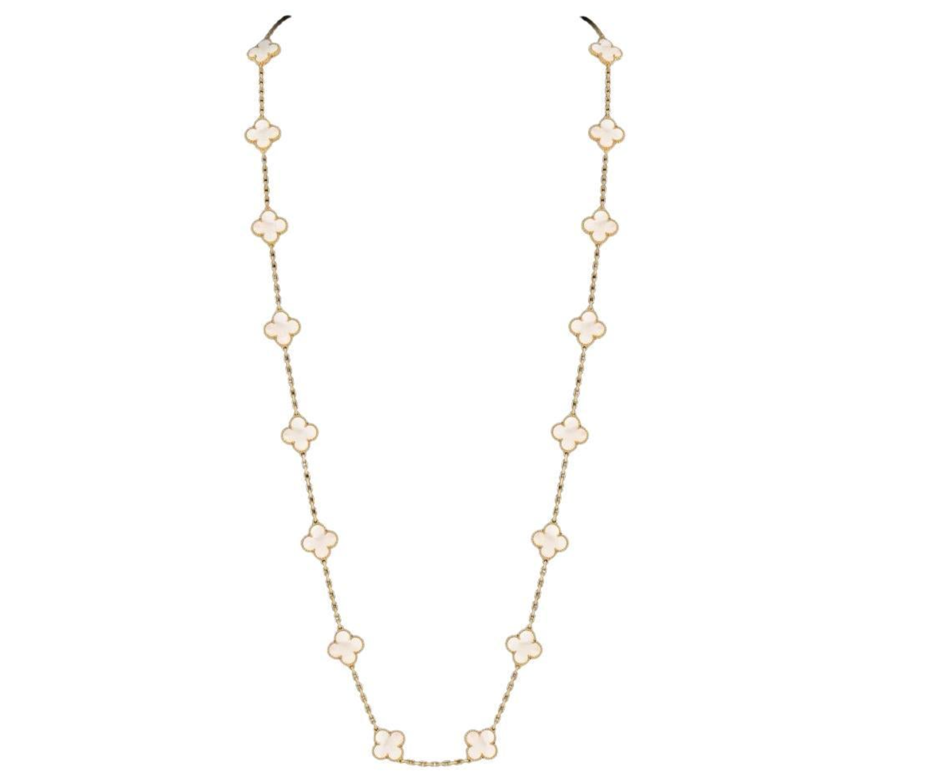 Van Cleef & Arpels Long Vintahe Alahambra Necklace