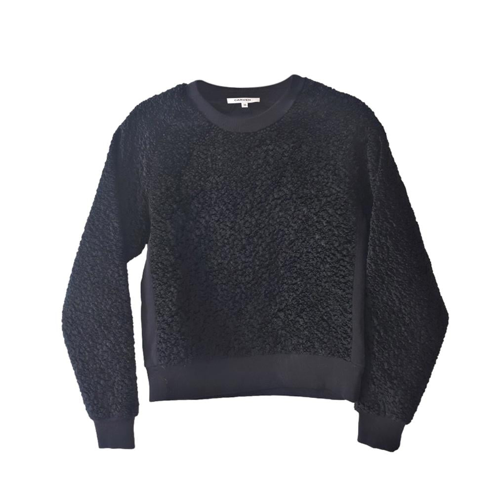 Carven Black Loop knit sweater