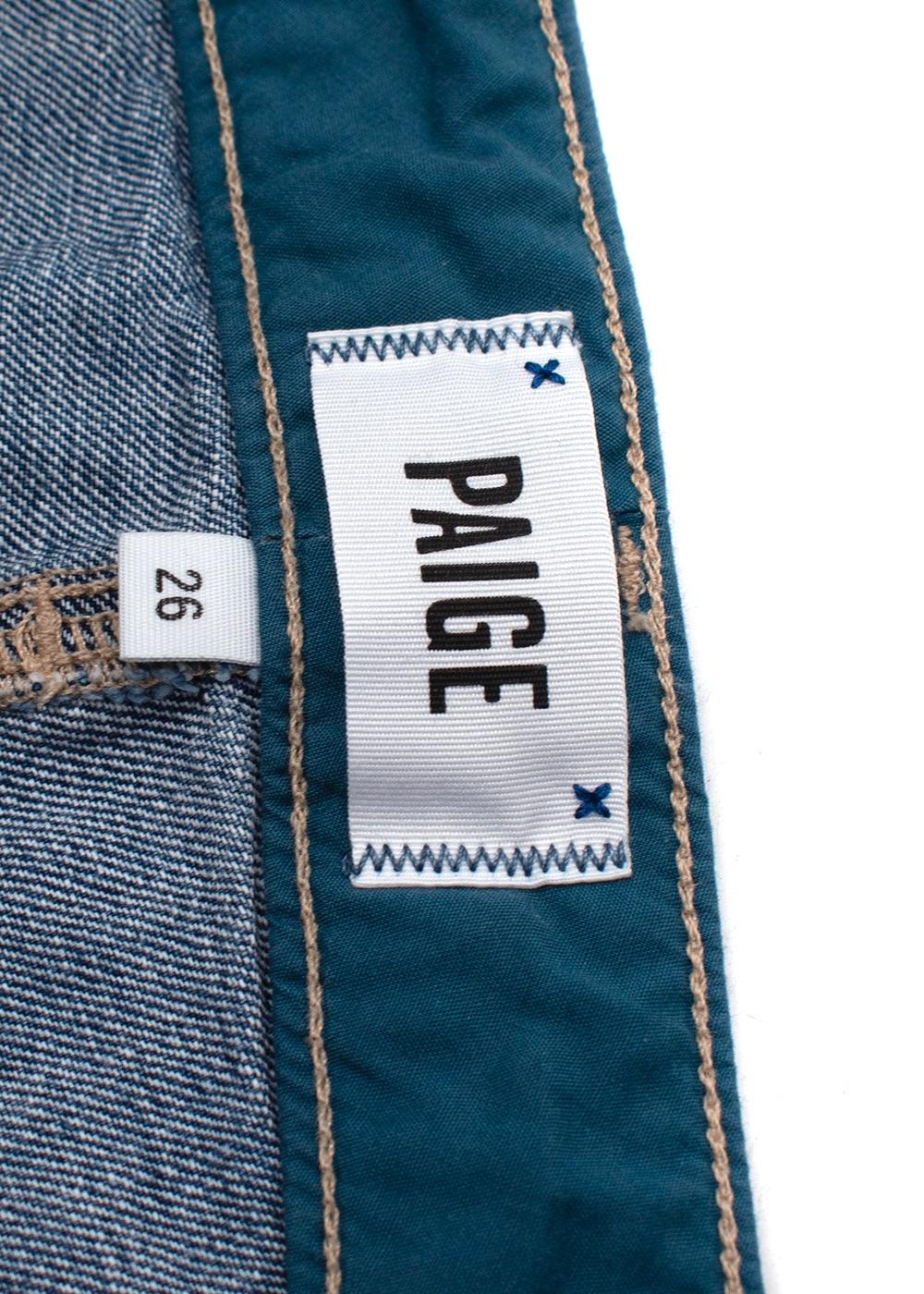 Paige Distressed Denim Keira Shorts